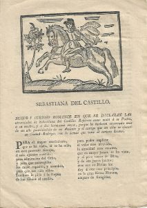 Pliego de cordel. Los crímenes de Sebastiana del Castillo sebastiana1 213x300 1