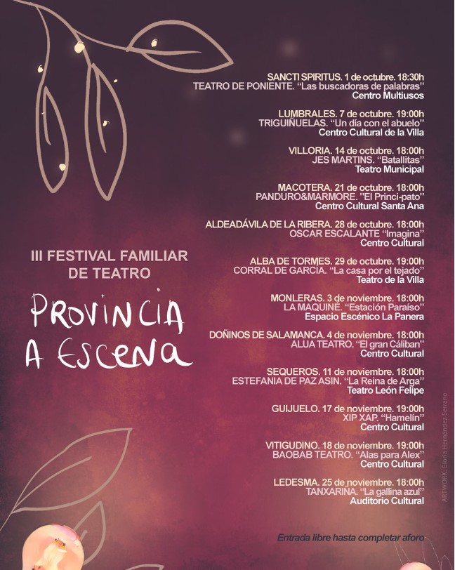 Provincia a escena 2023 programacion provincia a escena 2023